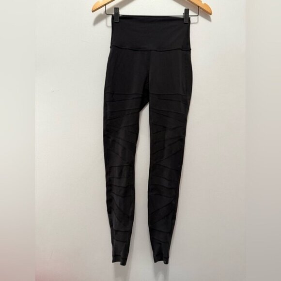 Lululemon Black Wunder Under Pant (Hi-Rise) Tech Mesh 28 size 4 - Picture 3 of 7